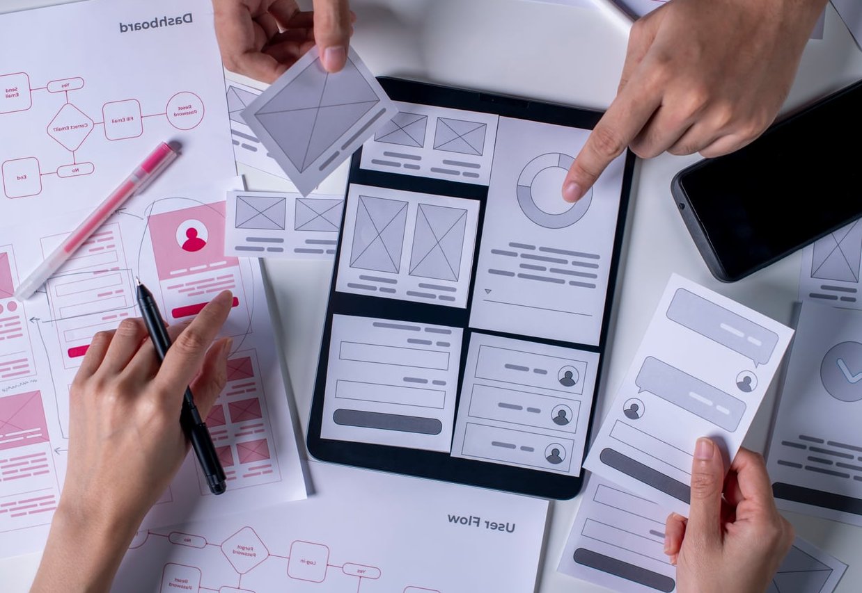 wireframe prototype design